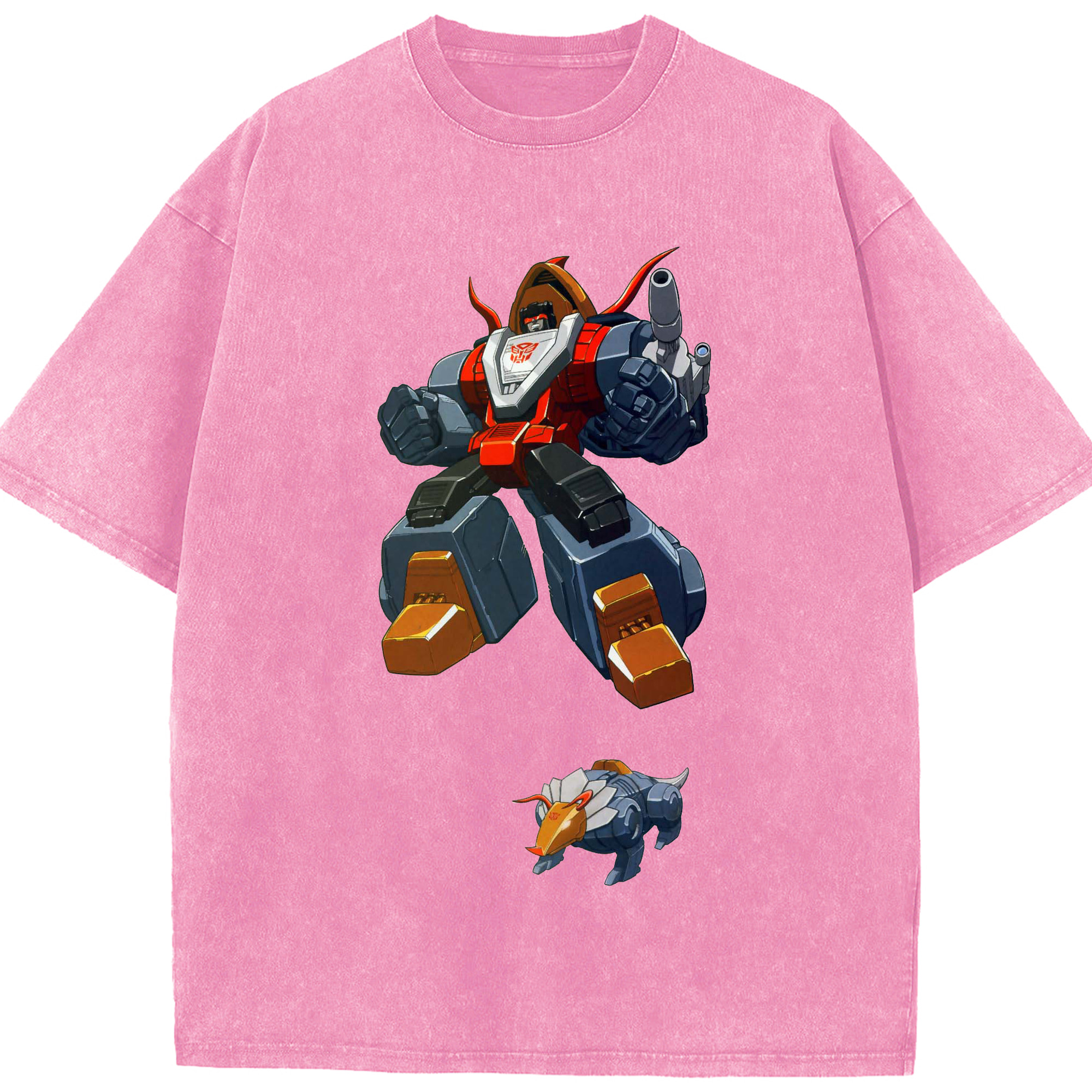 （画像用）  綿100% ヴィンテージ風 半袖Tシャツ（フロントプリント）